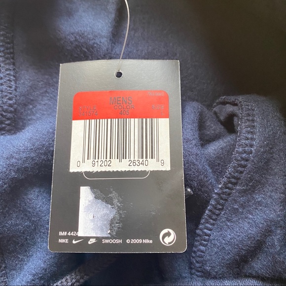 NWT Men’s Nike Fleece Sweatpants Navy Blue - Picture 8 of 8